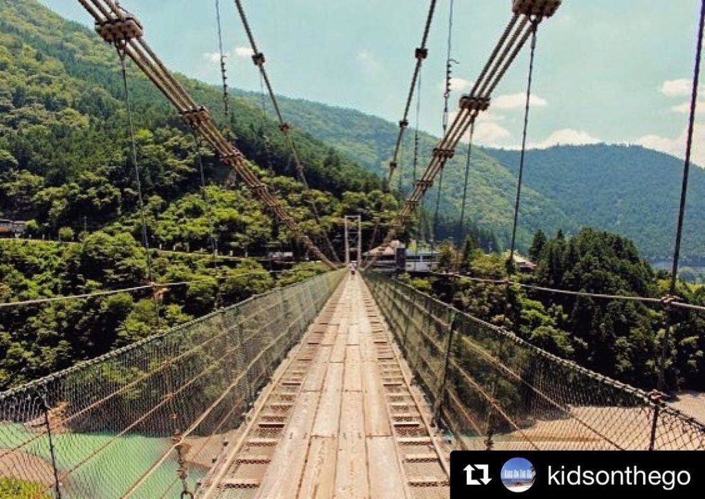 @Japan Travel: Nara Prefecture #Repost @kidsonthego
・・・
Would you cross this bridge? Built in …