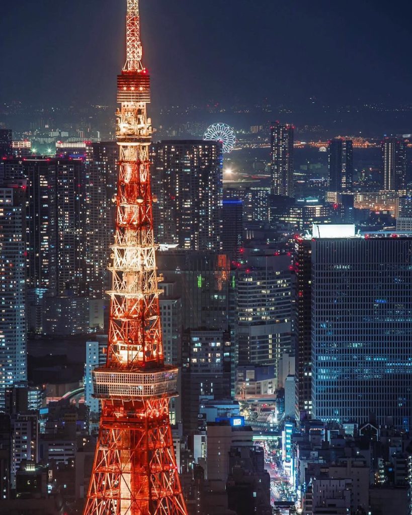 @Japan Travel: Amazing shot of Tokyo Tower by @chloe.nu with Odaiba in the distance as well! Th…
