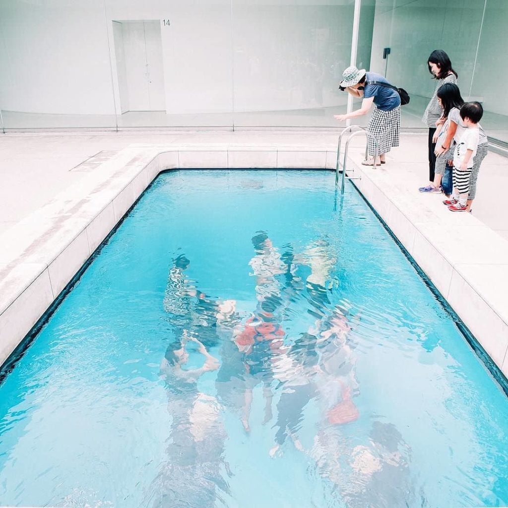 @Visit Japan: You’ll be taken aback when you find people under the water of the pool; next thi…