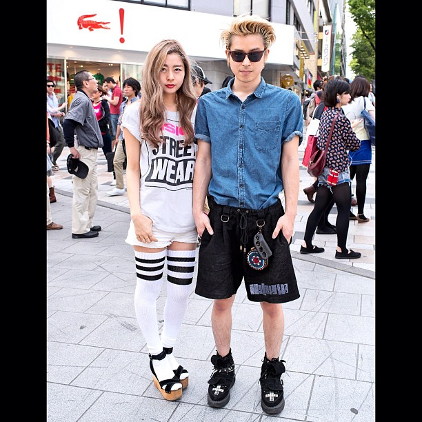 Tokyo Fashion Vision Street Wear Thigh High Tube Socks 80s