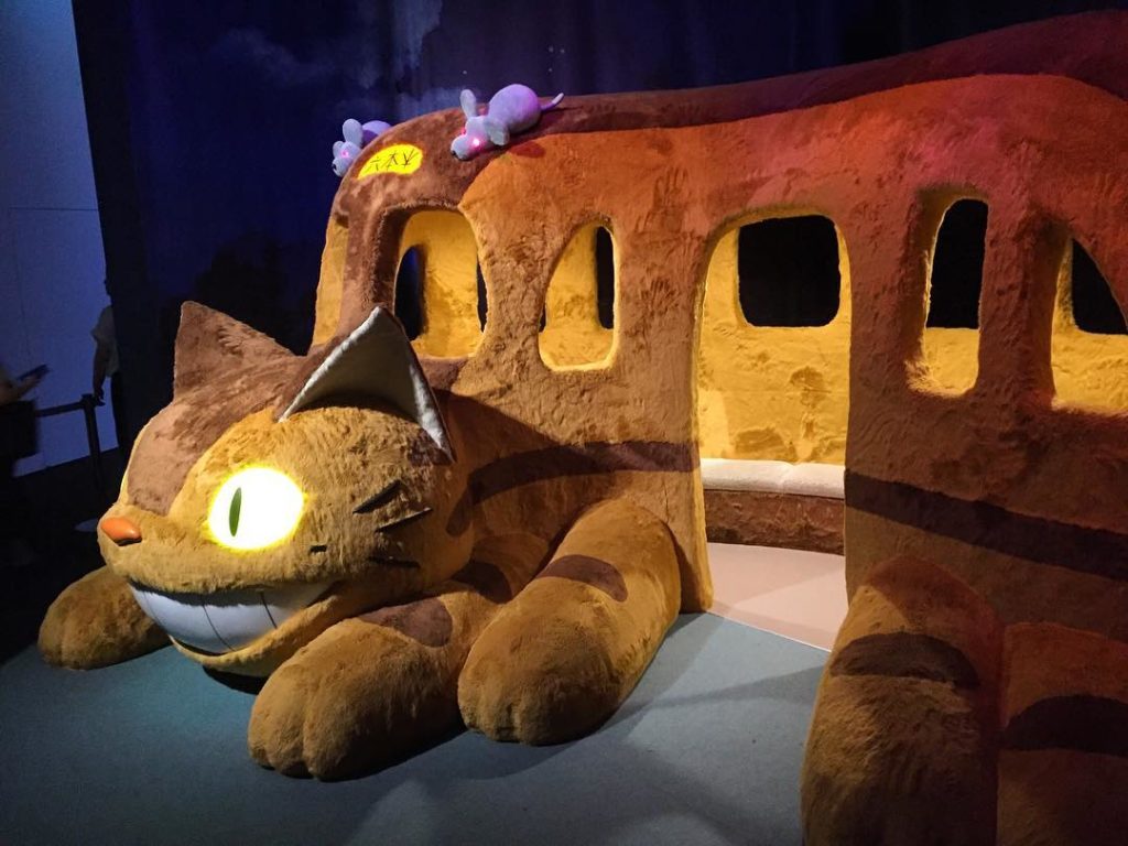 @The Japan Times: A life-sized Catbus from “My Neighbor Totoro” at “The Ghibli Expo” in Roppongi H…