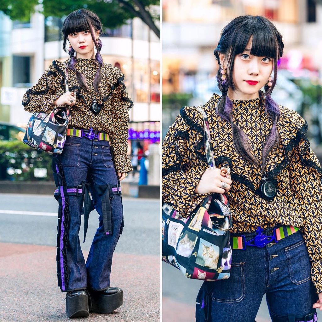 @Tokyo Fashion: 19-year-old Roku (@6666nekura4444) – whose favorite song is the theme to JoJo’s …