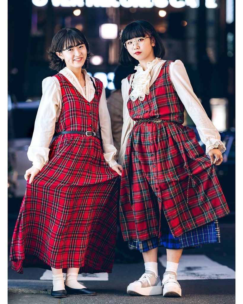 @Tokyo Fashion: Tokyo vintage shop staffers Mayu (@929ma) and Mayu (@m.a.n.o193) on the street…