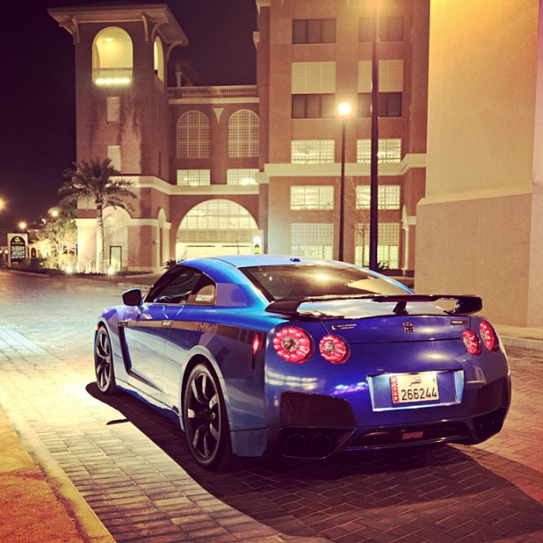 @Nissan GTR: Blue Gtr in Qatar #nissan #gtr #nissangtr #r35gram #r35 #gtrlover #sky #cloud #t…