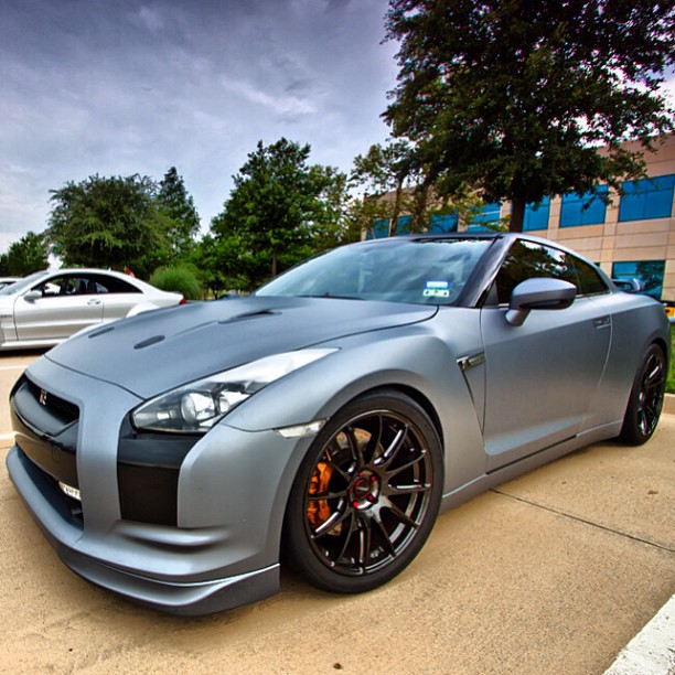 @Nissan GTR: Matte Grey GT-R Courtesy of Mike M photography #nissan #gtr #matte #grey #black#…