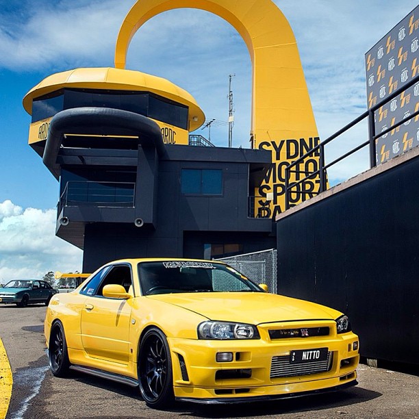 @Nissan GTR: Yellow R34 photo by Matthew Everingham SpeedNation #nissan #gtr #skyline #skylin…