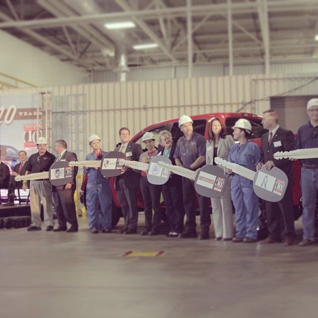 @Toyota: Exactly 10 years to the date after its ground breaking, Toyota Motor Manufacturi…