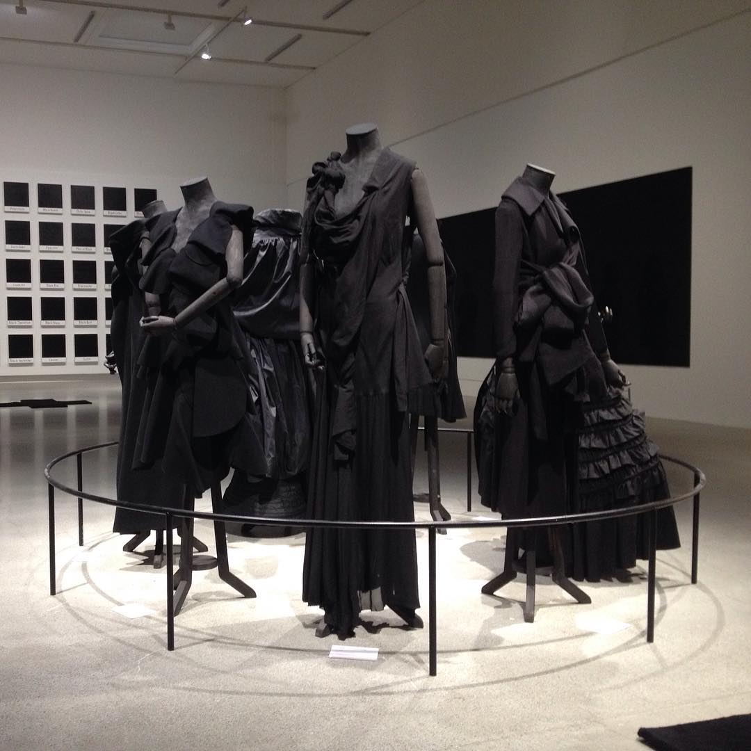 an exhibition triptych yohji yamamoto