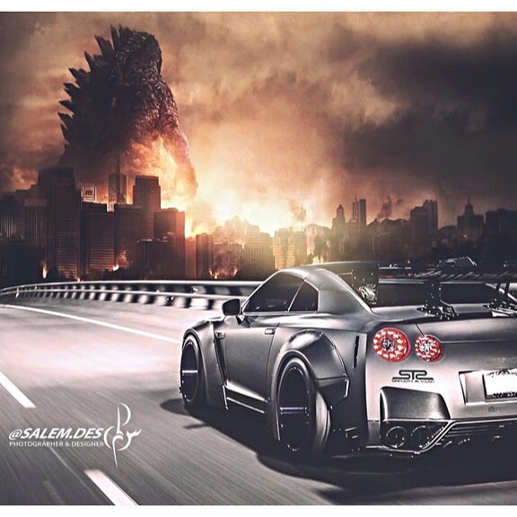 @Nissan GTR: Godzilla face off Photo @salem.des Owner: @doczilla12 ...