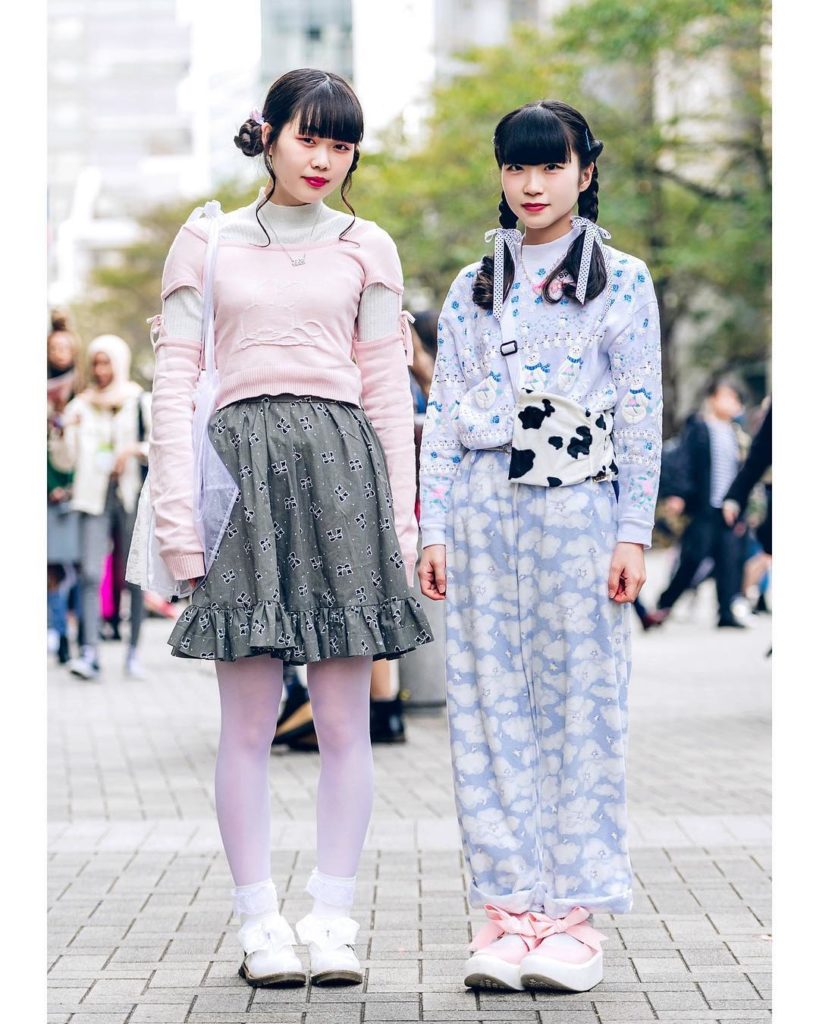 @Tokyo Fashion: Japanese students 20-year-old Haruka (@tokimekiribbon) and 21-year-old Miwa on…