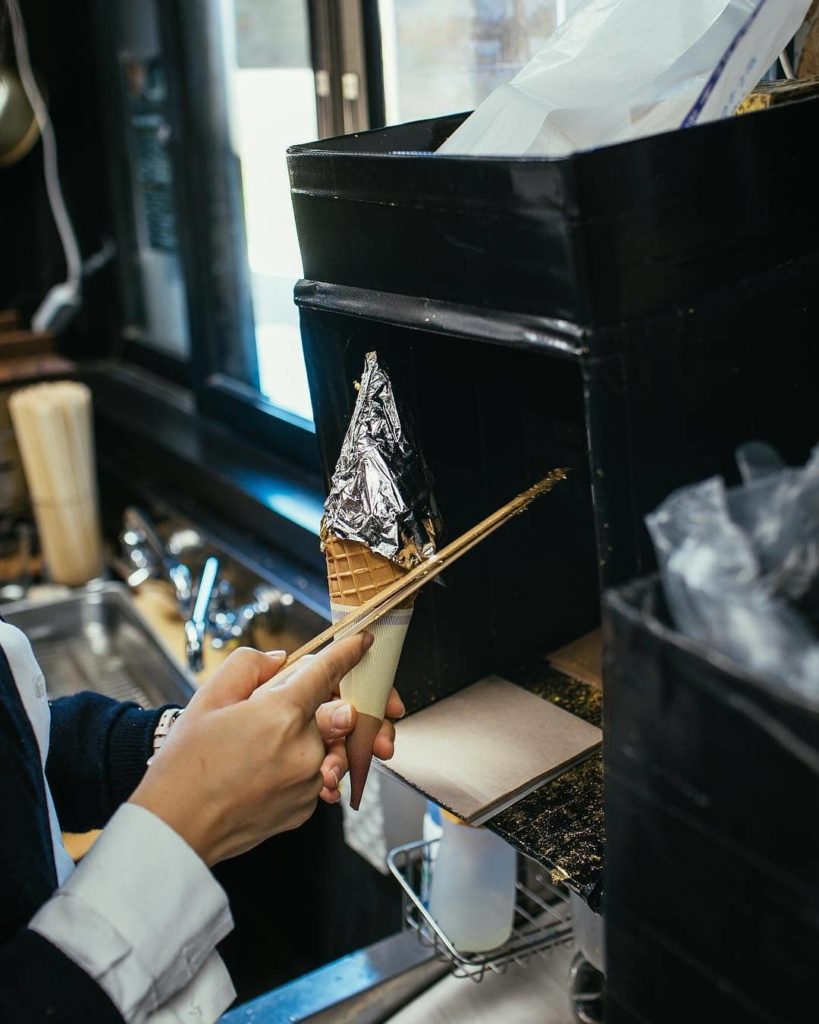 @Visit Japan: Why have normal soft-serve when you can have gold leaf and platinum covered soft…