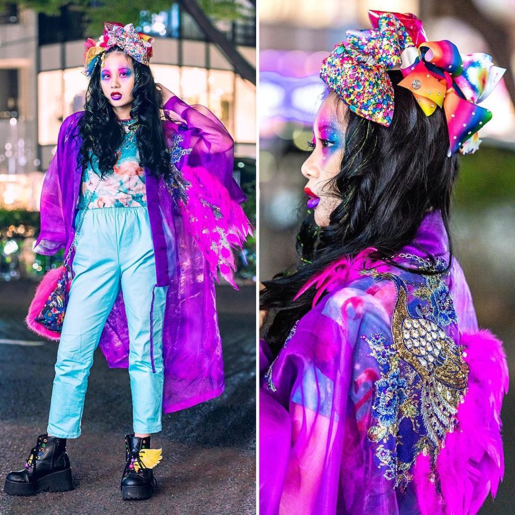 @Tokyo Fashion: Japanese art student Chami (@chami8725) on the street in Harajuku wearing colorf…