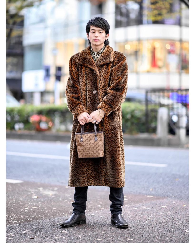 @Tokyo Fashion: 19-year-old Japanese actor Hide (@hidemichiyade) on the street in Harajuku weari…