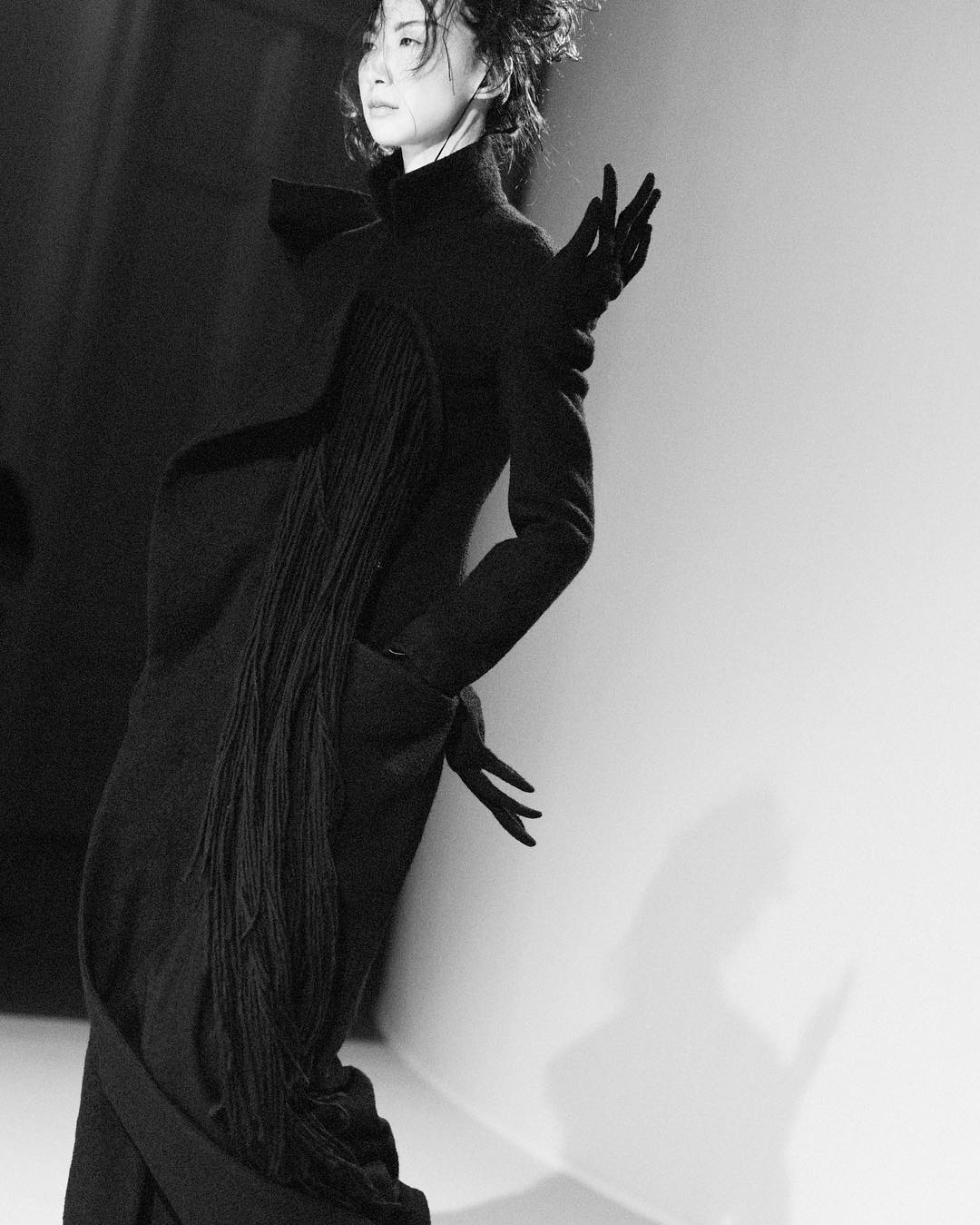 @Yohji Yamamoto: Yohji Yamamoto AW19 collection. Backstage photo by ...