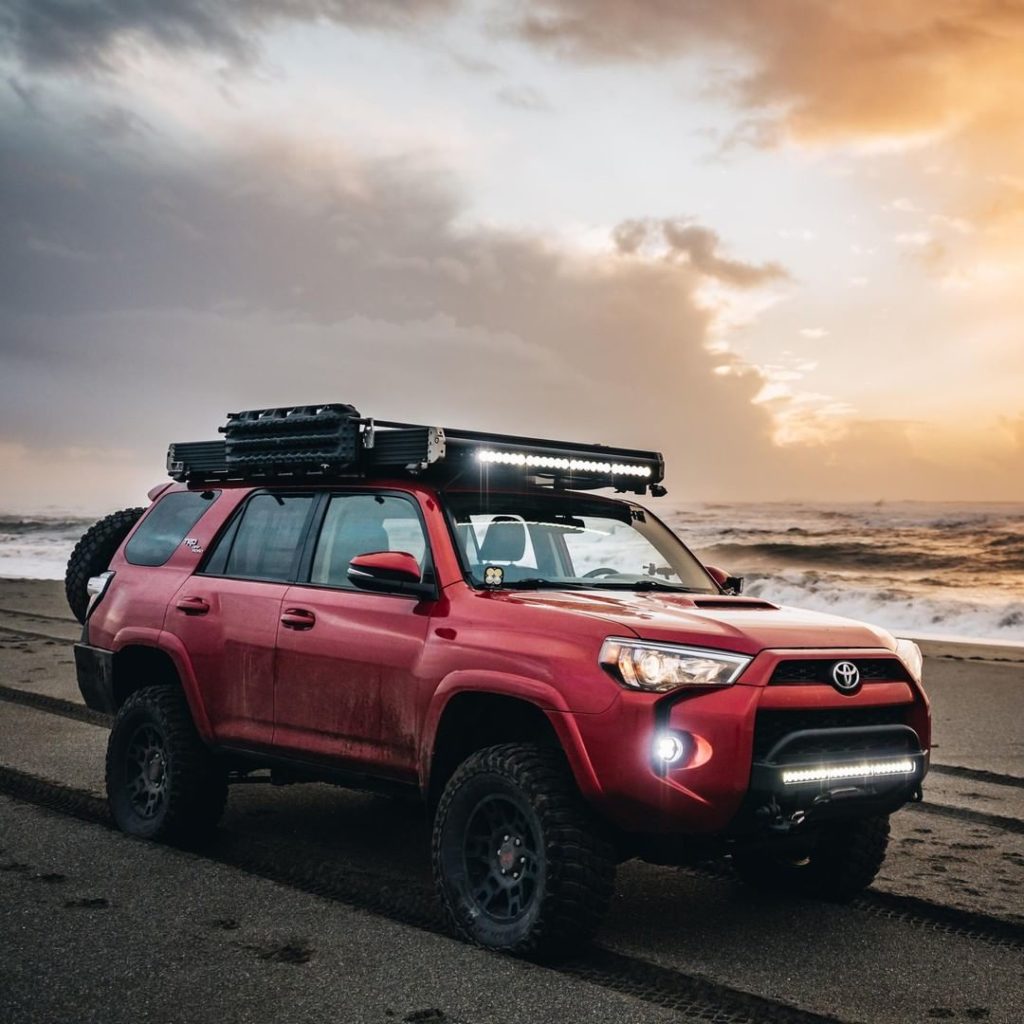 Enjoys long drives on the beach. #4Runner #LetsGoPlaces...