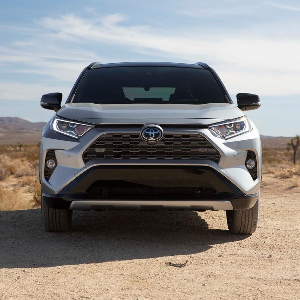 The all-new #RAV4 Hybrid creates the scene....