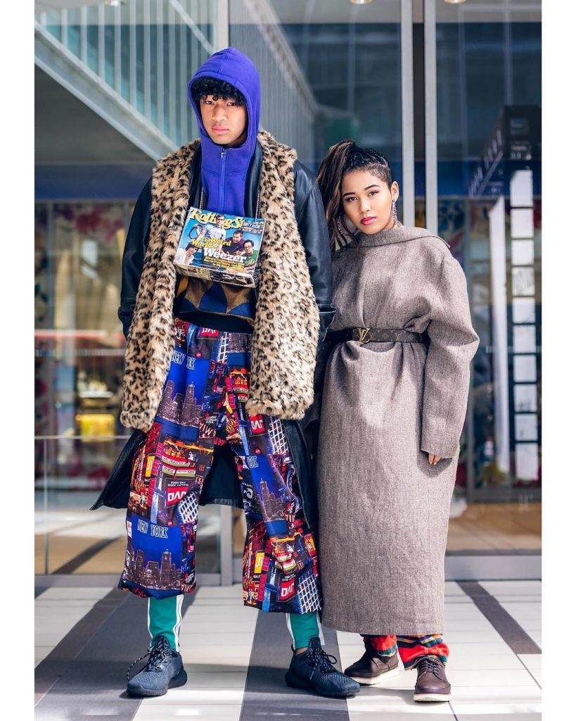 We ran into Japanese fashion model Hiroki (@oirahiroki) and Saran (@oirasaran) s...