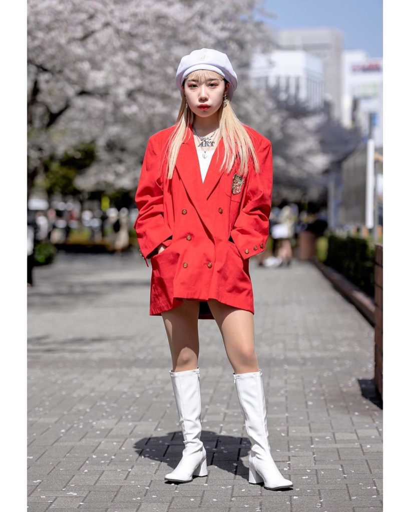 18-year-old Japanese fashion student Beni (@beni9s) near Tokyo’s Bunka Fashion C...