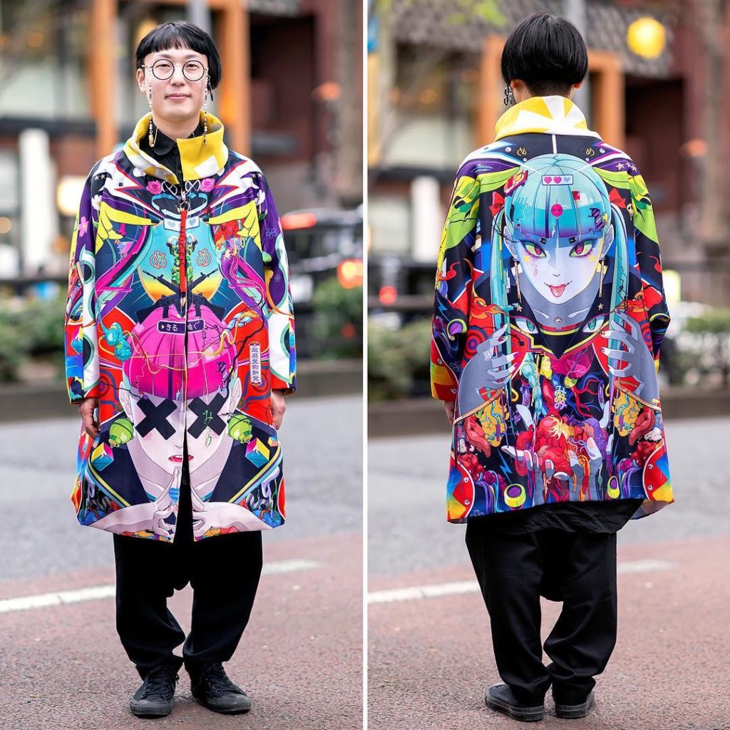 Japanese artist Hiroyuki-Mitsume Takahashi (@3eyestakahashi) on the street in Ha...