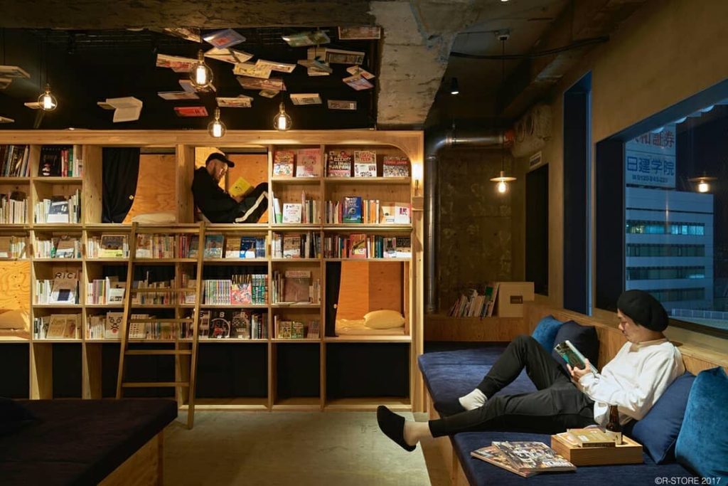 Visit Japan: Have you always wanted to sleep on a bookshelf inside a bookshop? (…And let’s… Have you always wanted to sleep on a bookshelf inside a bookshop? (...And let's...