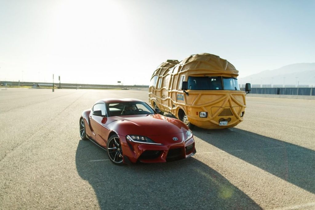 Start your engines, folks! #Supra @MrPeanutOfficial...