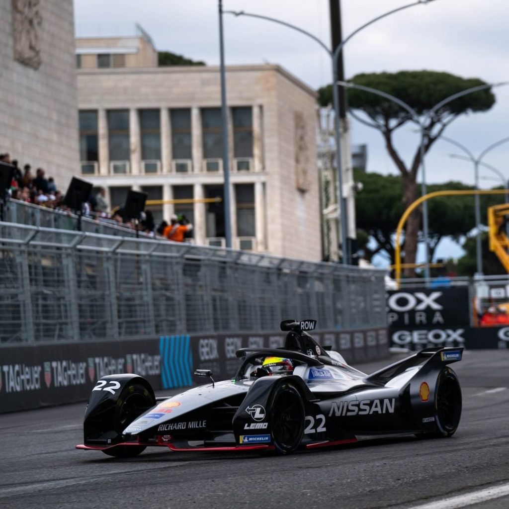 Waiting on the starting line on the coastline.  #MonacoEPrix #NissanFormulaE #Fo...