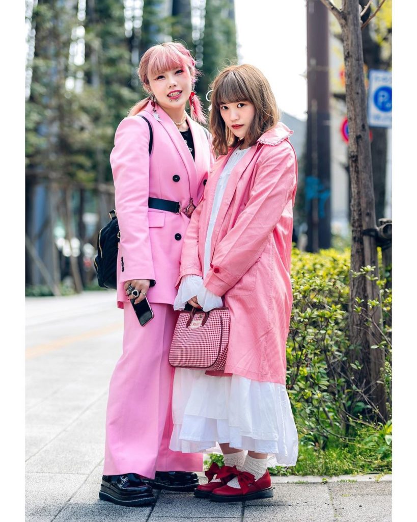 18-year-old Japanese fashion students Natsumi (@_k.723_) and Moka (@mokapan_927)...