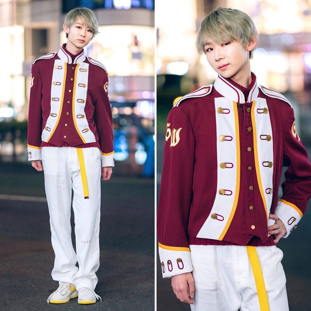 18-year-old Japanese student Hikaru (@hikaru_superman) on the street in Harajuku...