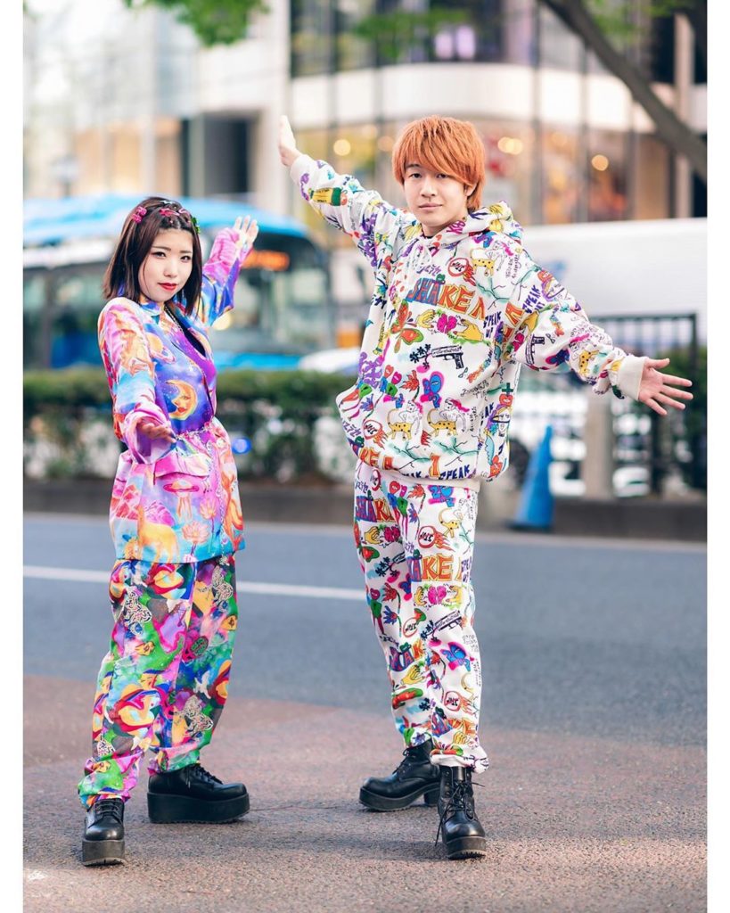 Chinatsu (@katycats_chi) and Taishi (@taishiiy) - both 18 - on the street in Har...