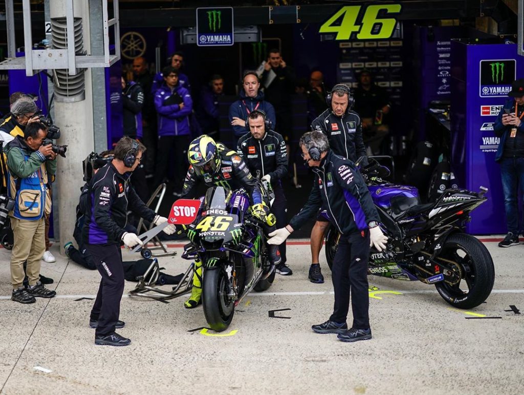 In the midst of the Q2 action.
.
.
#MonsterYamaha | #MotoGP | #FrenchGP | #Monst...