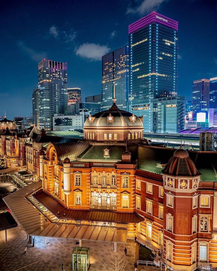 .
The beautiful Tokyo Station glowing in the night. It is easy to miss the beaut...
