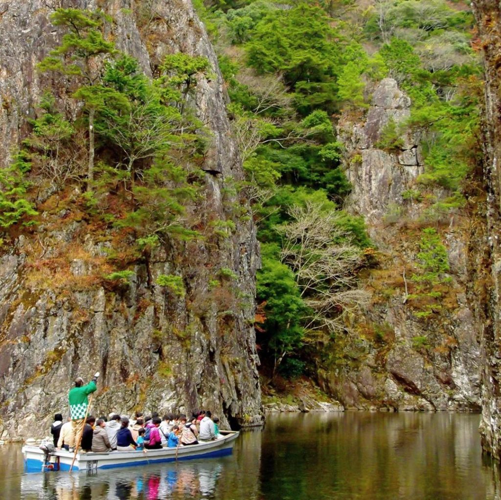 Hiroshima Prefecture's Sandankyo Gorge is a natural wonderland of sheer cliffs, ...