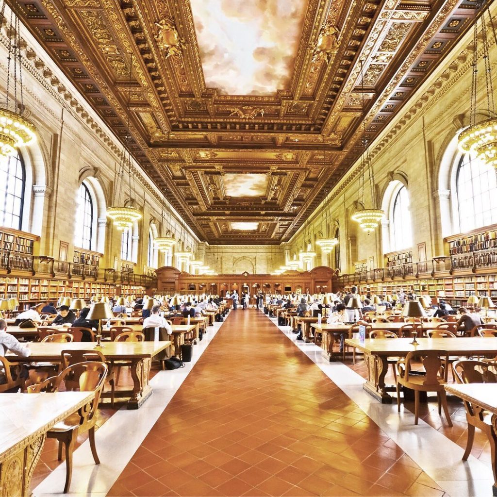 Japan Airline: ⠀
New York Public Library’s Reading Room, with it’s expansive and ornate decor, … ⠀
New York Public Library's Reading Room, with it's expansive and ornate decor, ...