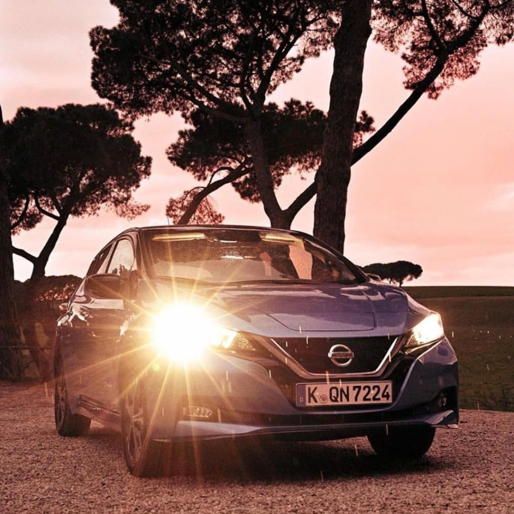 Rose colored glasses vibes. #NissanLEAF #SimplyAmazing : @jeffonline...