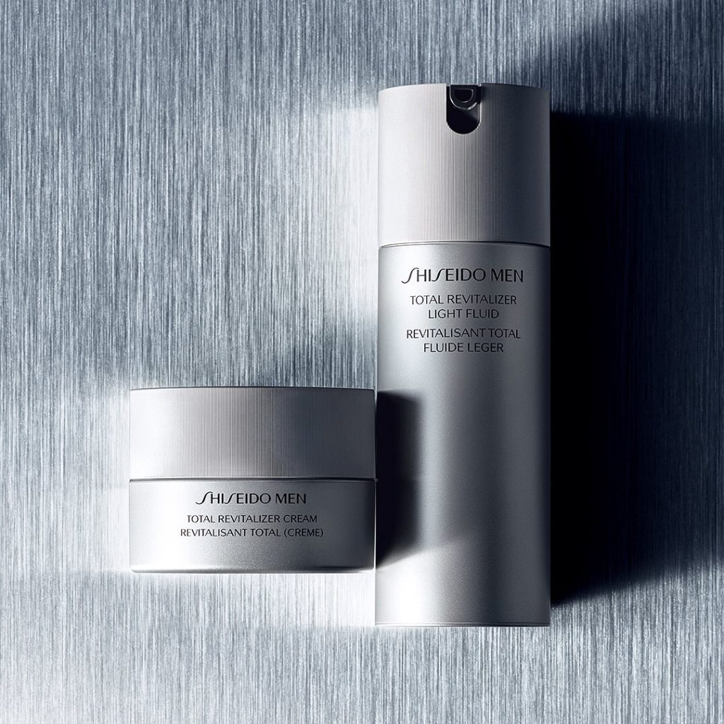 SHISEIDO Men. New Total Revitalizer Light Fluid and Total Revitalizer Cream. Ded...