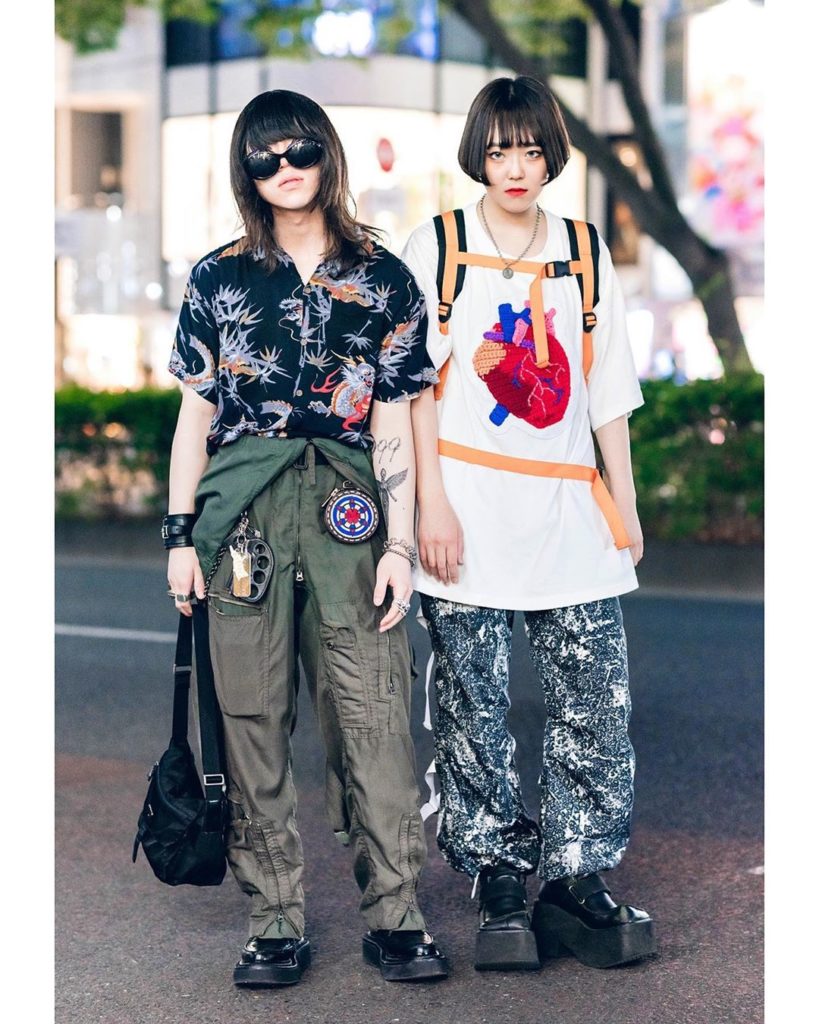 Ryota (@hidoide) - with a Nirvana “In Utero” tattoo on his arm - and Lisa (@_rrr...