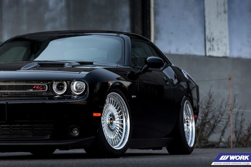 THREE PIECE Dodge Challenger SRT8 on WORK Emitz #artofwheel #emitz...