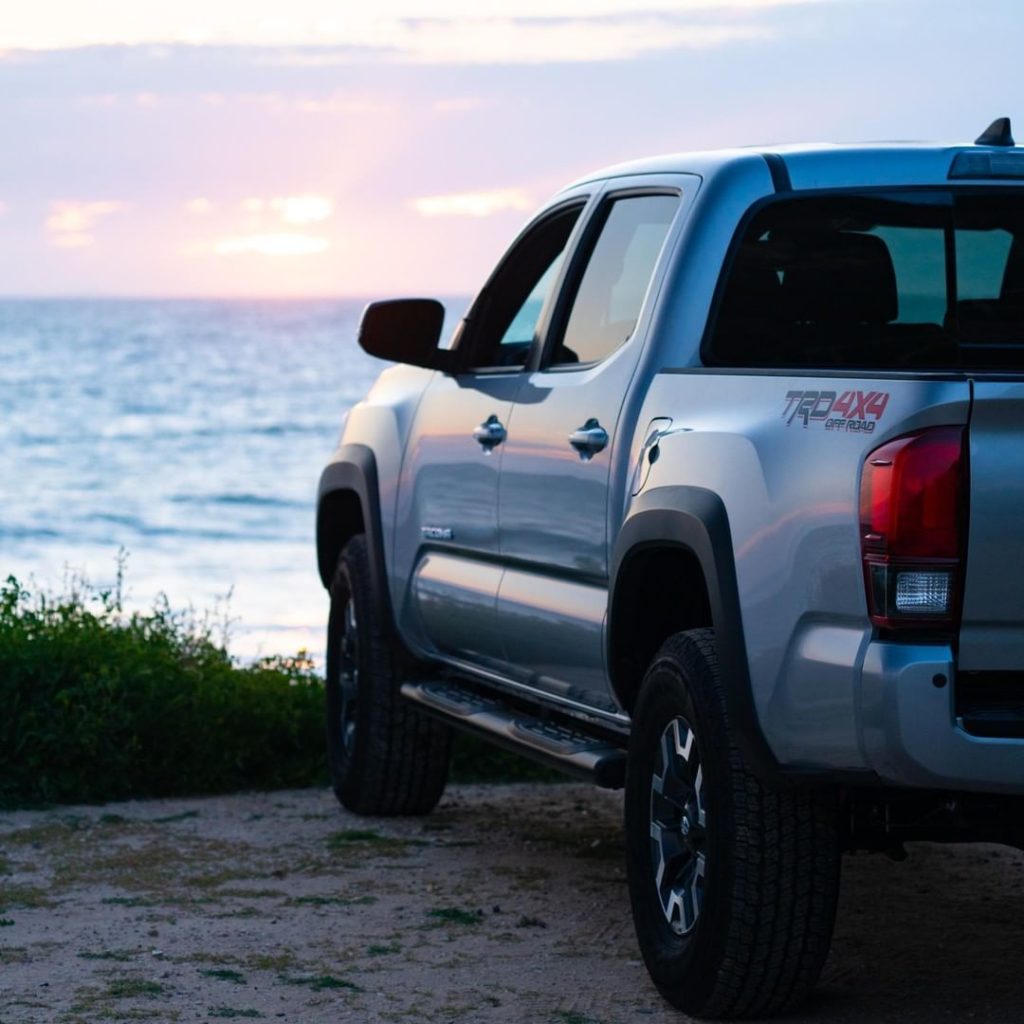 Smoked taillights give #Tacoma TRD Off-Road and TRD Sport a bold touch. #LetsGoP...