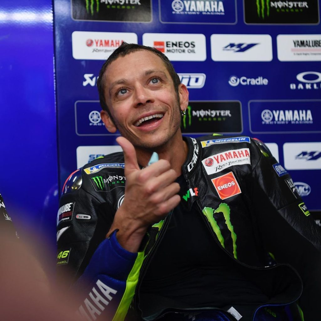 @valeyellow46 is in high spirits after qualifying on the second row: "This is ve...