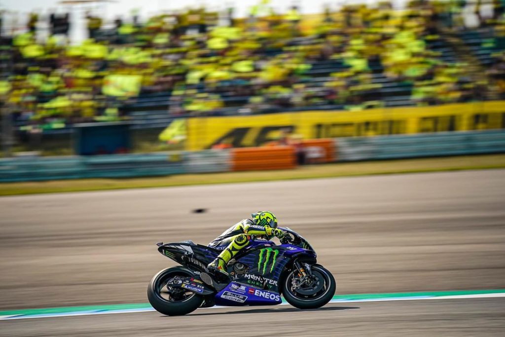 Yamaha MotoGP: @valeyellow46 was on the move in the opening laps of the Dutch GP. A crash ended… @valeyellow46 was on the move in the opening laps of the Dutch GP. A crash ended...