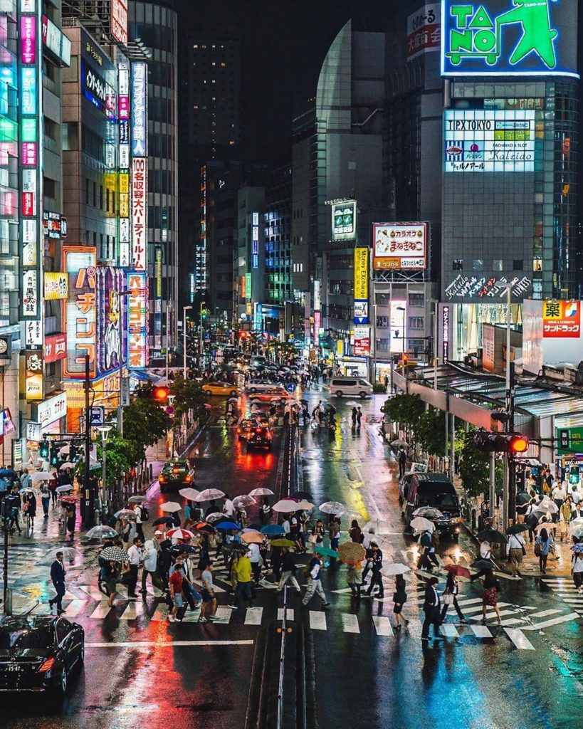 Thanks to @tokyo.ig for capturing this amazing shot of a rainy evening in Shinju...
