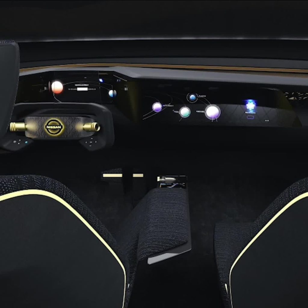 The interior of the Nissan IMs concept represents a new way of visualizing how c...