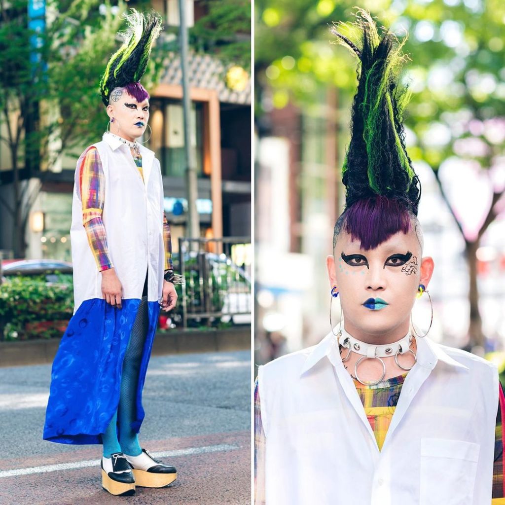 Japanese fashion buyer Kifujin (@kifujin_yx) on the street in Harajuku wearing f...