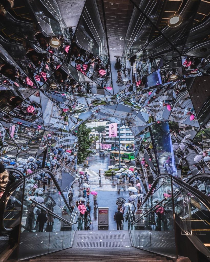 Need a minute to reflect? The Tokyu Plaza in #Omotesando has an impressive, almo...