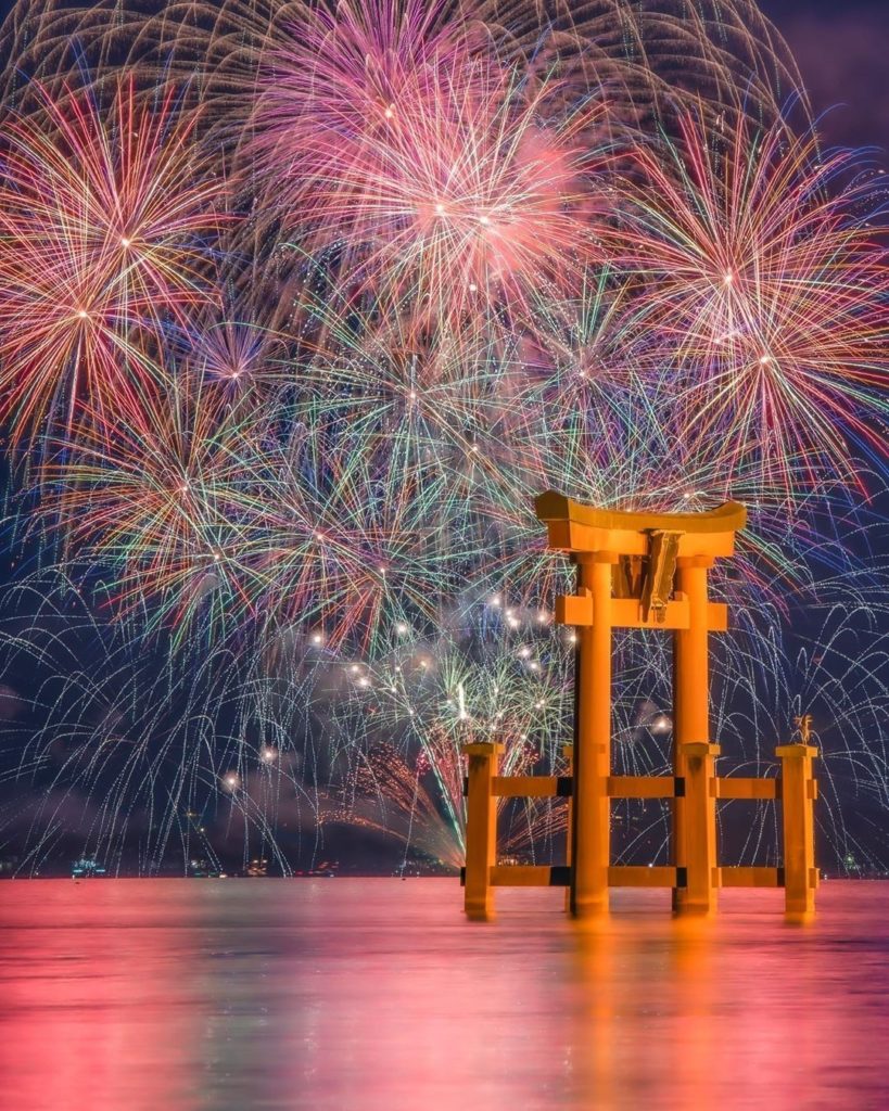 Fireworks shows are a big part of summer in Japan, and these ones over Lake Biwa...