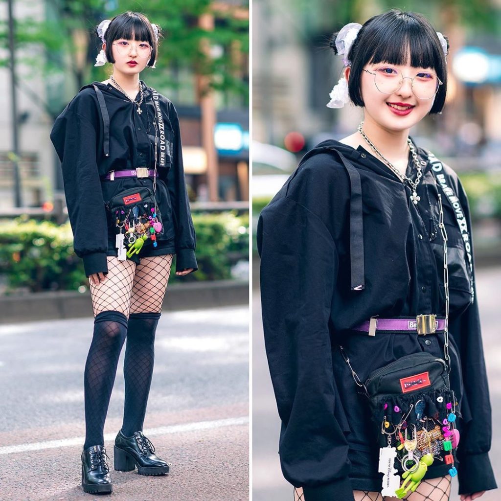Tokyo Fashion: 17-year-old Japanese student Anzu (@a_landboundspirit) on the street in Harajuku… 17-year-old Japanese student Anzu (@a_landboundspirit) on the street in Harajuku...