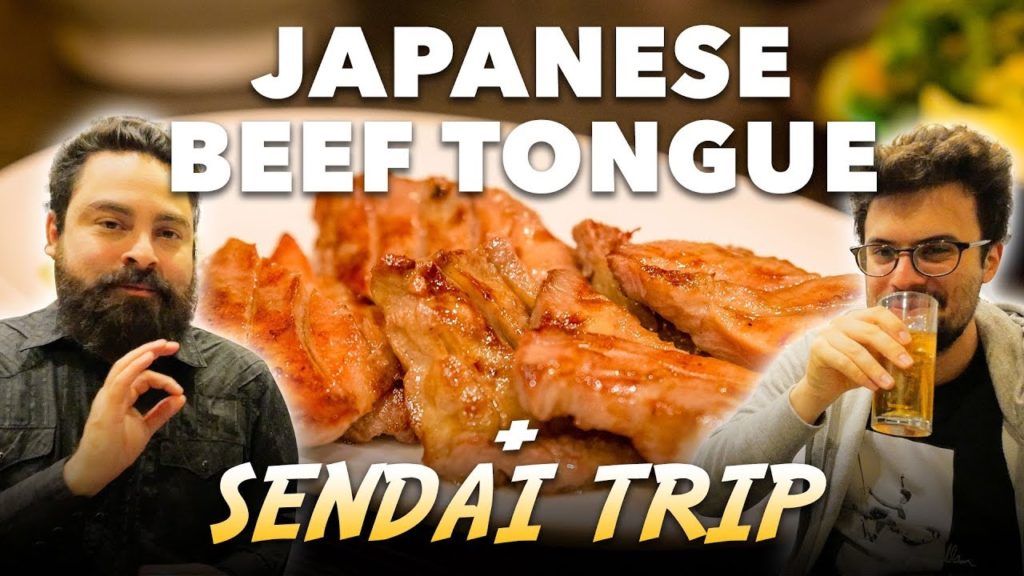Japanese BEEF TONGUE STEAK and Sendai Tour with Abroad in Japan | Sendai, Miyagi [4K]