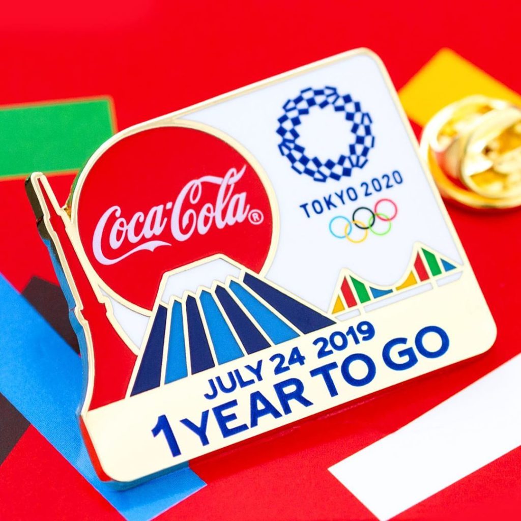 Celebrating #1YearToGo to Tokyo 2020 in style with imaculately designed @cocacol...