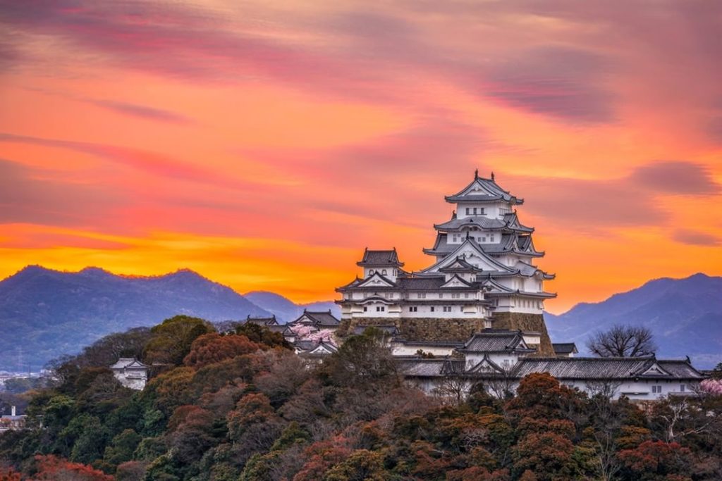 Visit Japan: High upon a hill overlooking the city, Himeji Castle’s white flanks are an impos… High upon a hill overlooking the city, Himeji Castle's white flanks are an impos...