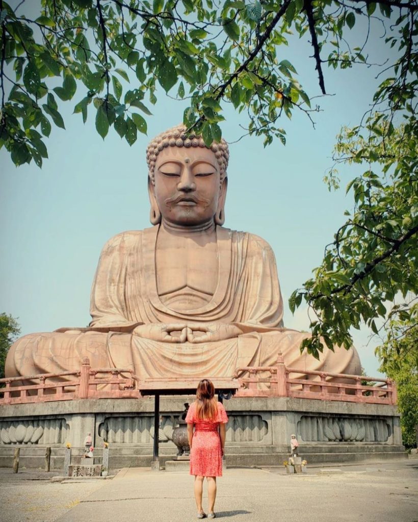 This Buddha statue can be found in Tokai City, Aichi Prefecture, and it’s larger...